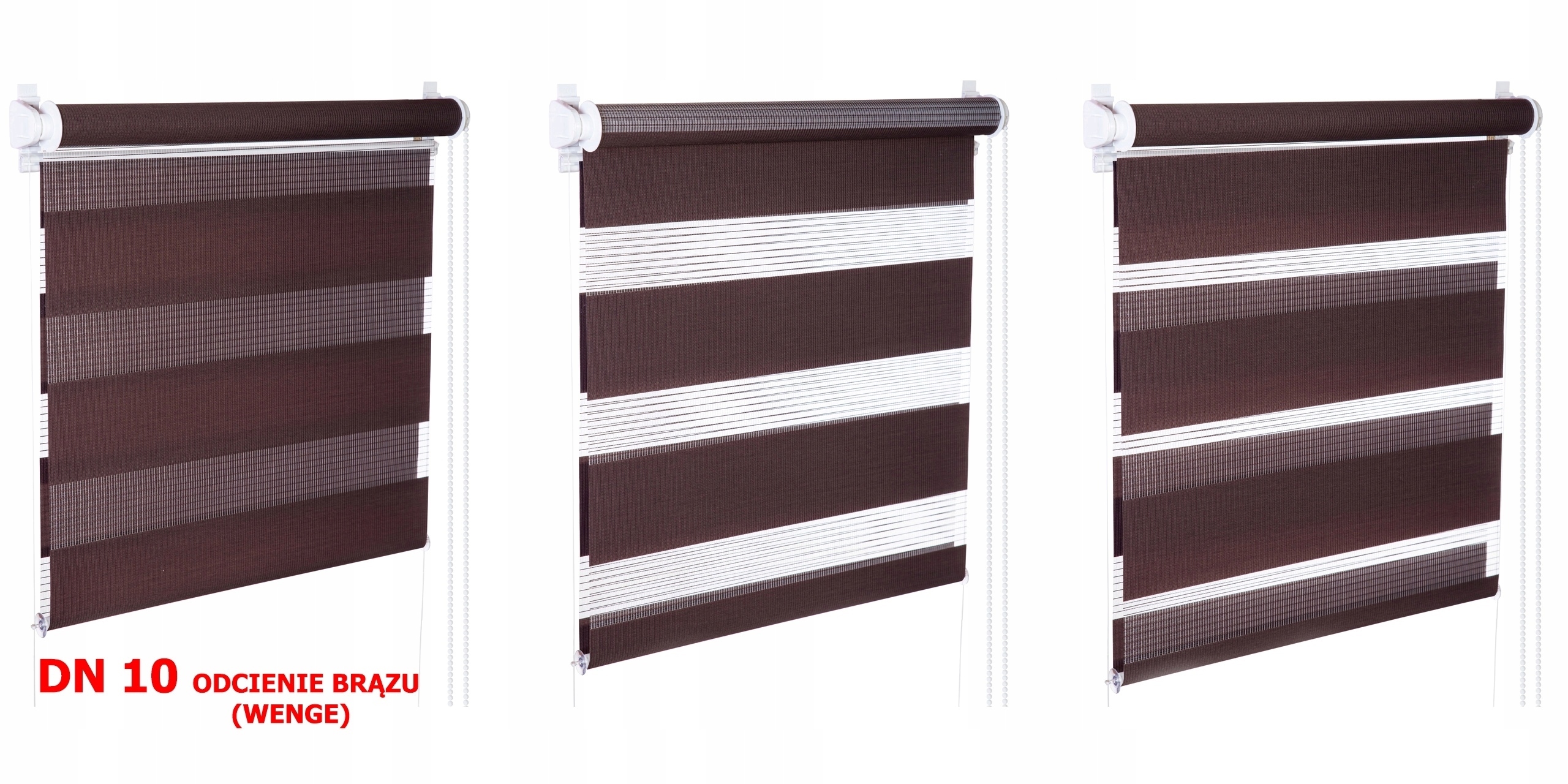 Roleta Dzień Noc z PROWADNICĄ 52x230 13 KOLORÓW Szerokość produktu 52 cm