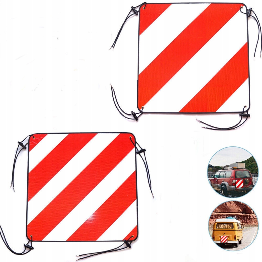 50x50 cm Výstražná tabule na nosič zavazadel Itálie Španělsko obytný vůz