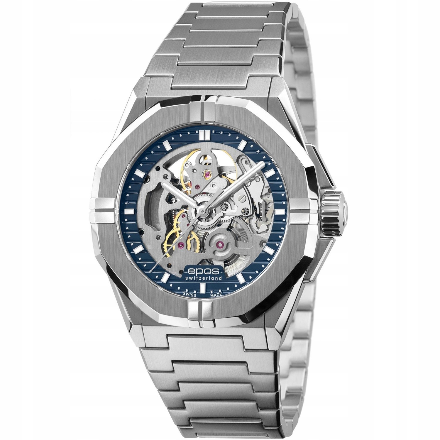 Pánské Hodinky Epos 3506.139.20.16.30 stříbrný náramek