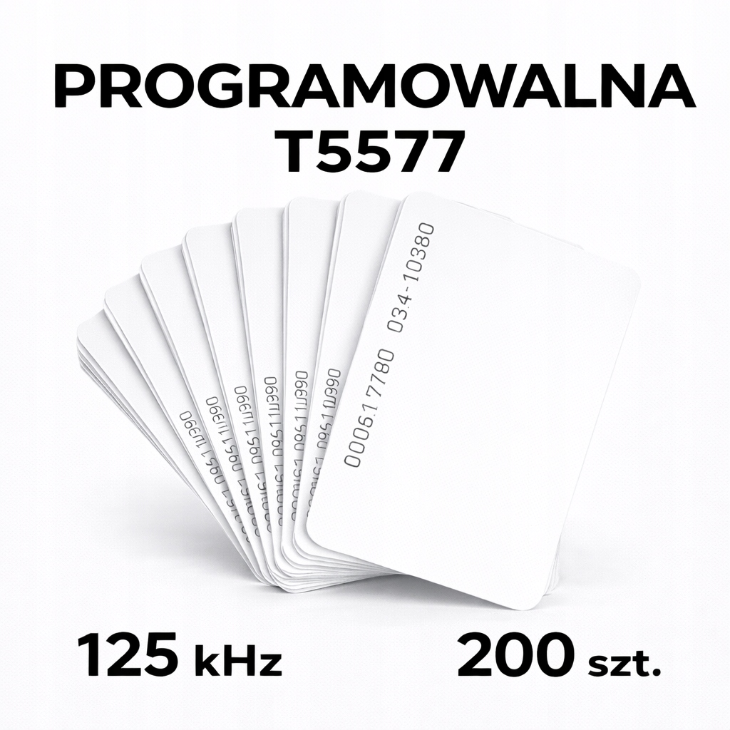 Bezkontaktní karta Rfid 125kHz T5577 Unique Mia EMK1 200 ks