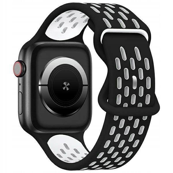 Beline pasek Apple Watch New Sport Silicone 42/44/45/49mm black/white box