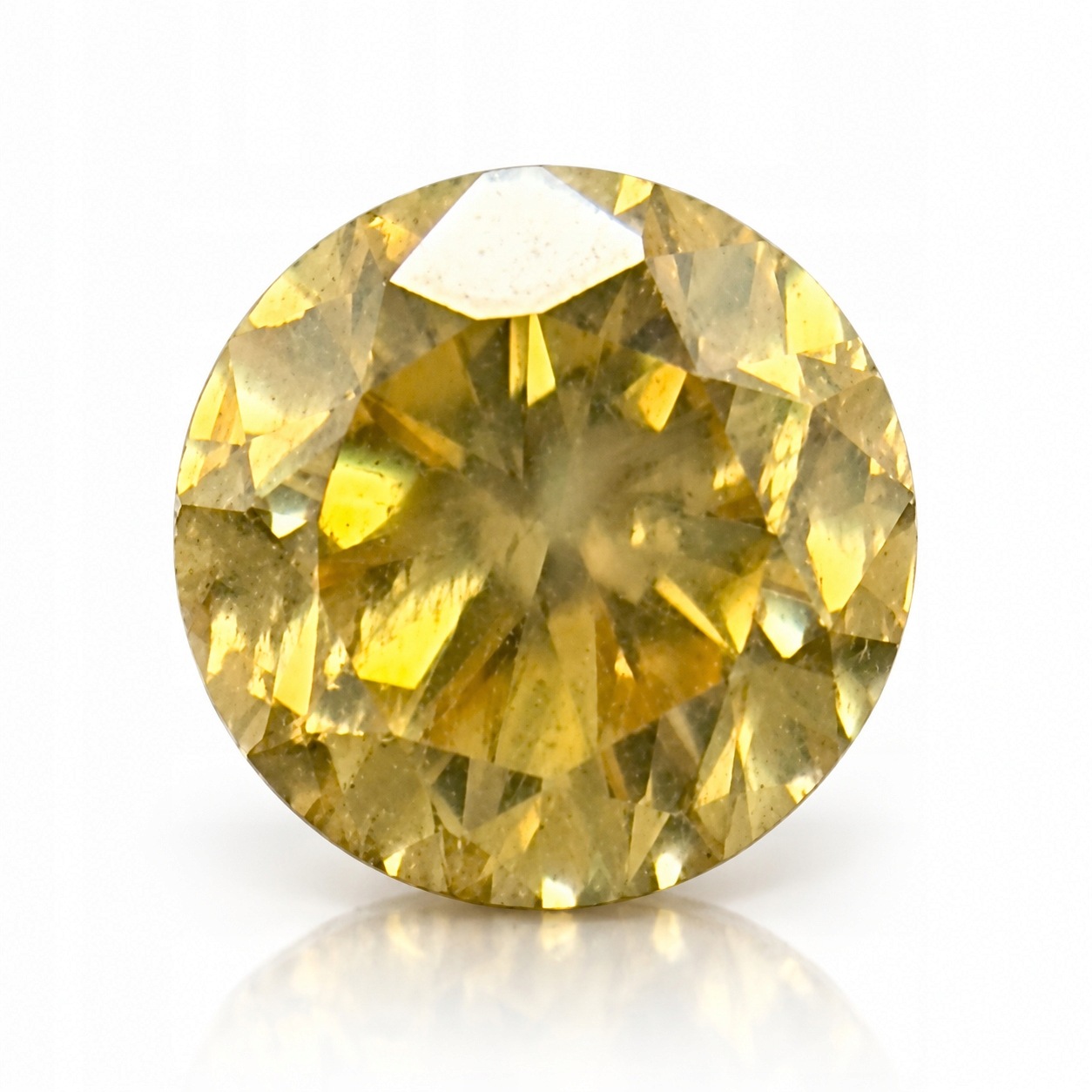Přírodní diamant 0.03 ct Žlutý Briliant certifikát Wbd