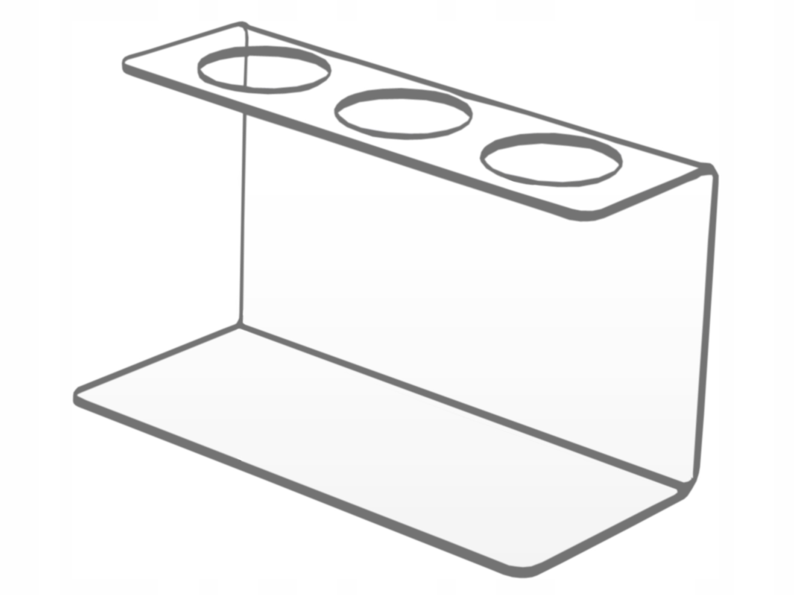 STOJAK PODAJNIK PODSTAWKA 3 WAFLE DO LODÓW PLEXI