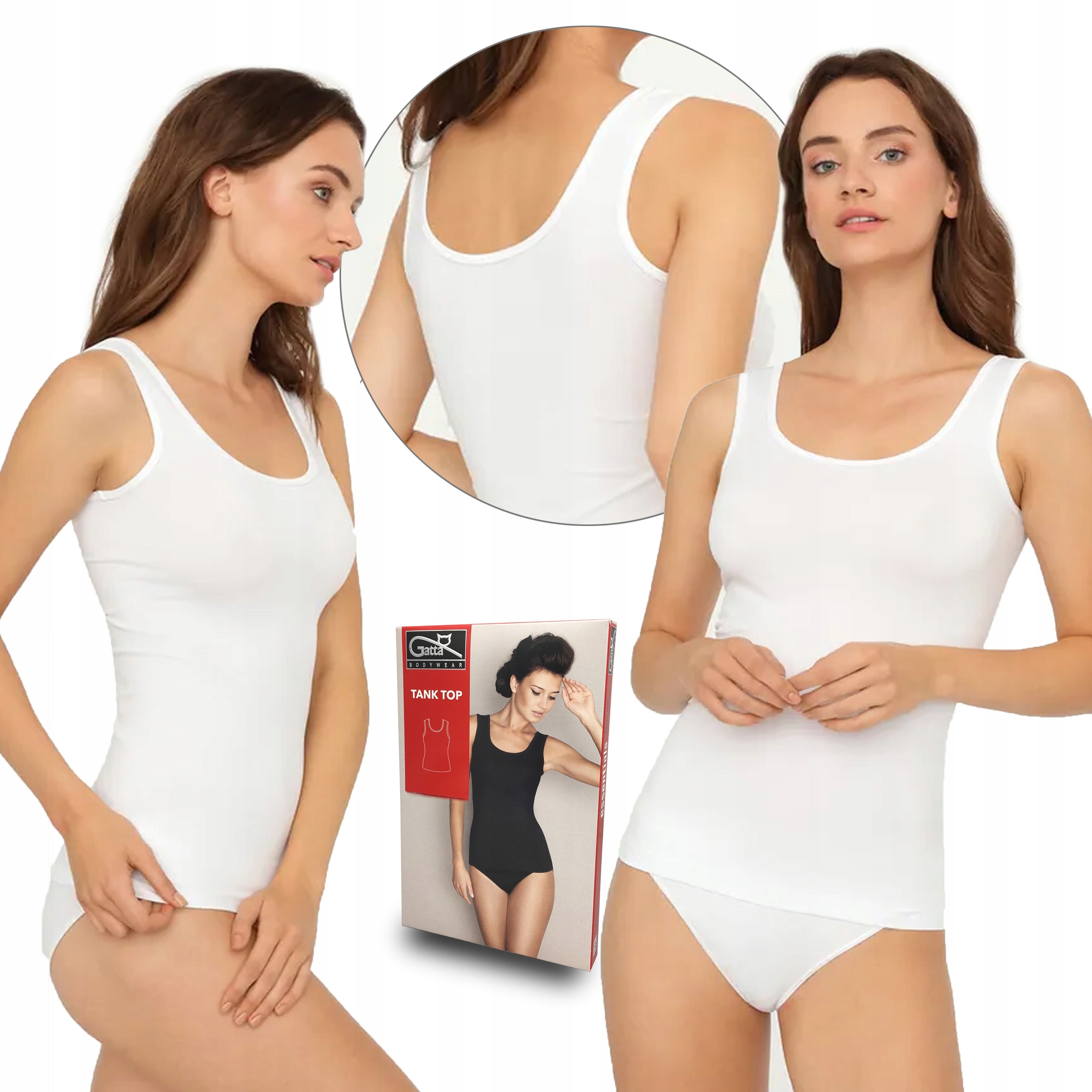 

Tank Top Gatta koszulka na ramiączkach, biały, S