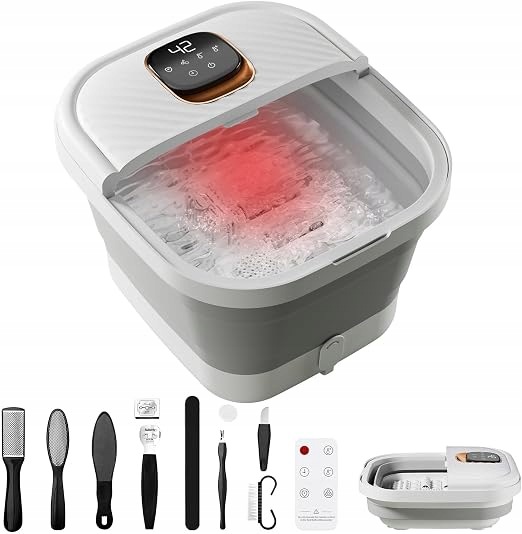Masażer do Stóp Składany Podgrzewany Spa Timer Rolki Masaż Ackleap B5