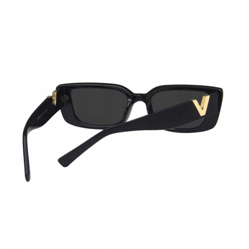 OKULARY PRZECIWSŁONECZNE V CZARNE, KOCIE Marka bez marki