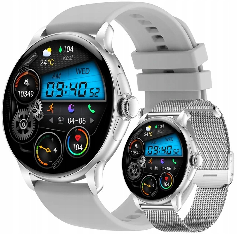 Smartwatch Damski Rubicon RNCF35 Silver Bransoleta Pasek