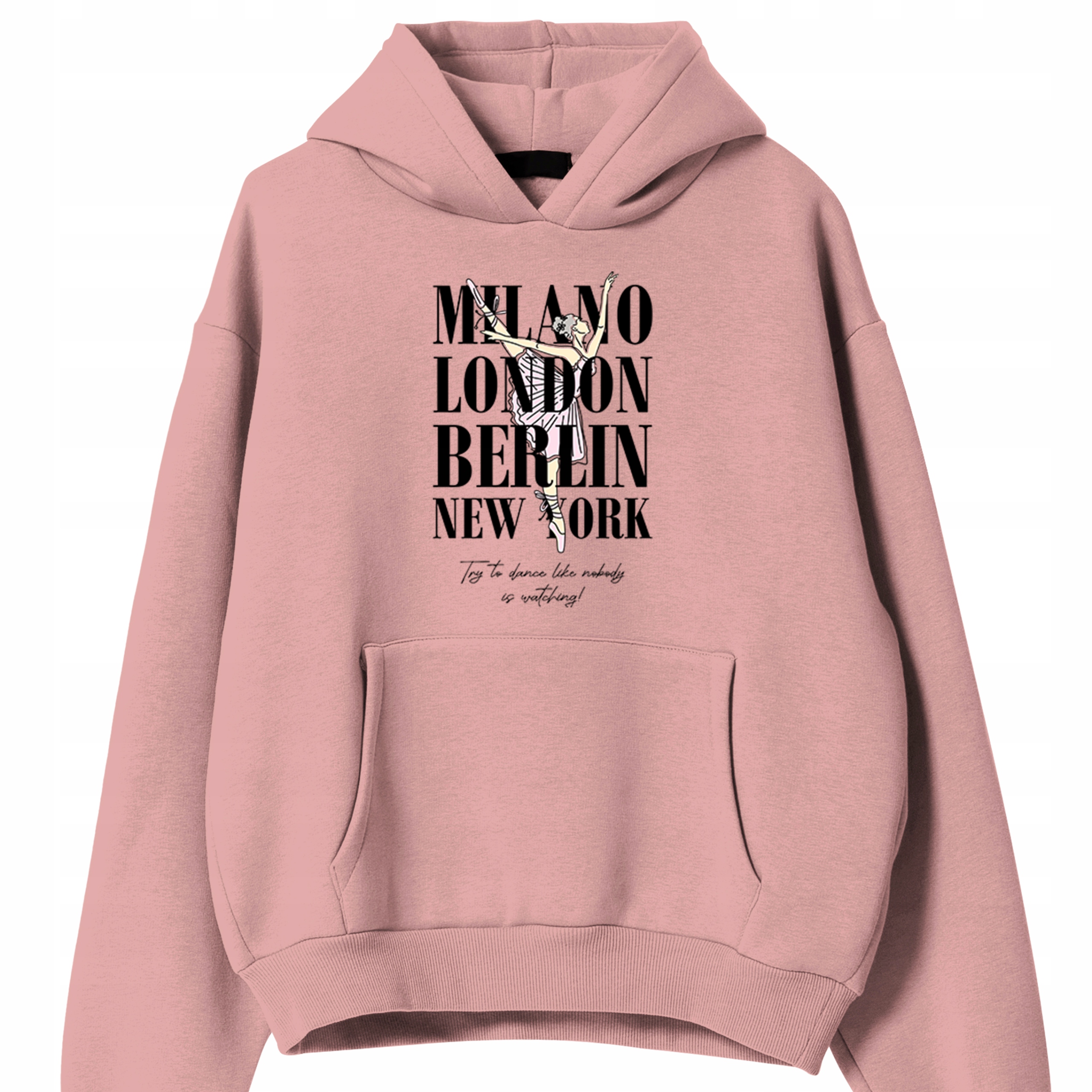 Mikina Růžová jako Dárek pro tanečnici Milano London New York Dance S