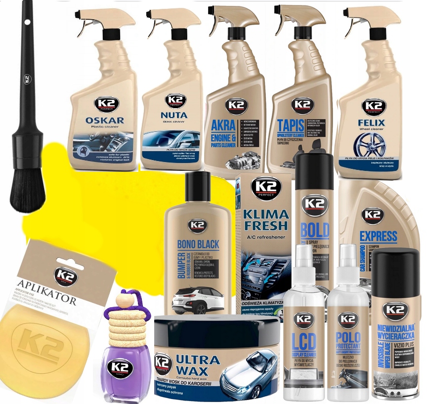 K2 Mega набір косметики для догляду за автомобілем