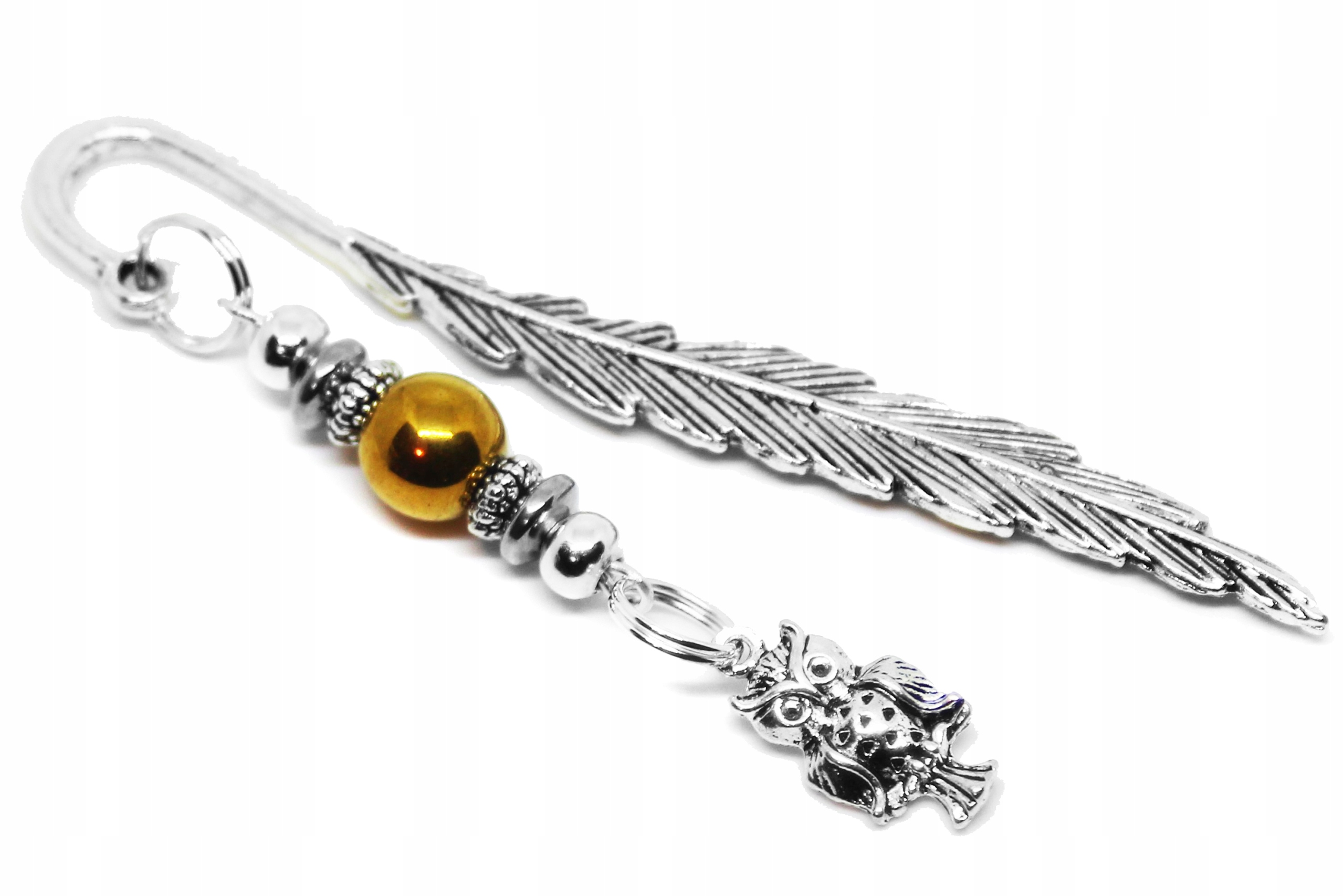 ZAKŁADKA DO KSIĄŻKI SOWA hematyt PREZENT