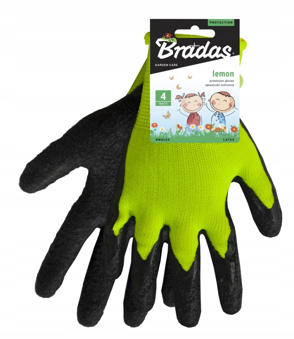 RĘKAWICZKI DLA DZIECI BRADAS LEMON LATEX rozmiar 2