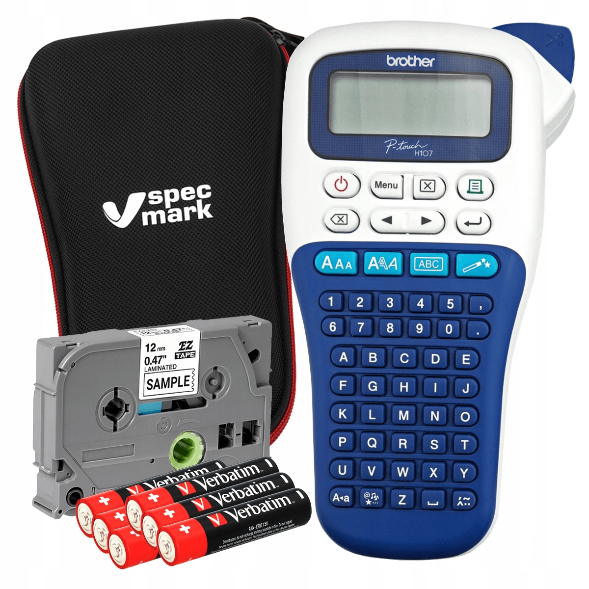 

Drukarka etykiet Brother PT-H107 w walizce do 12mm