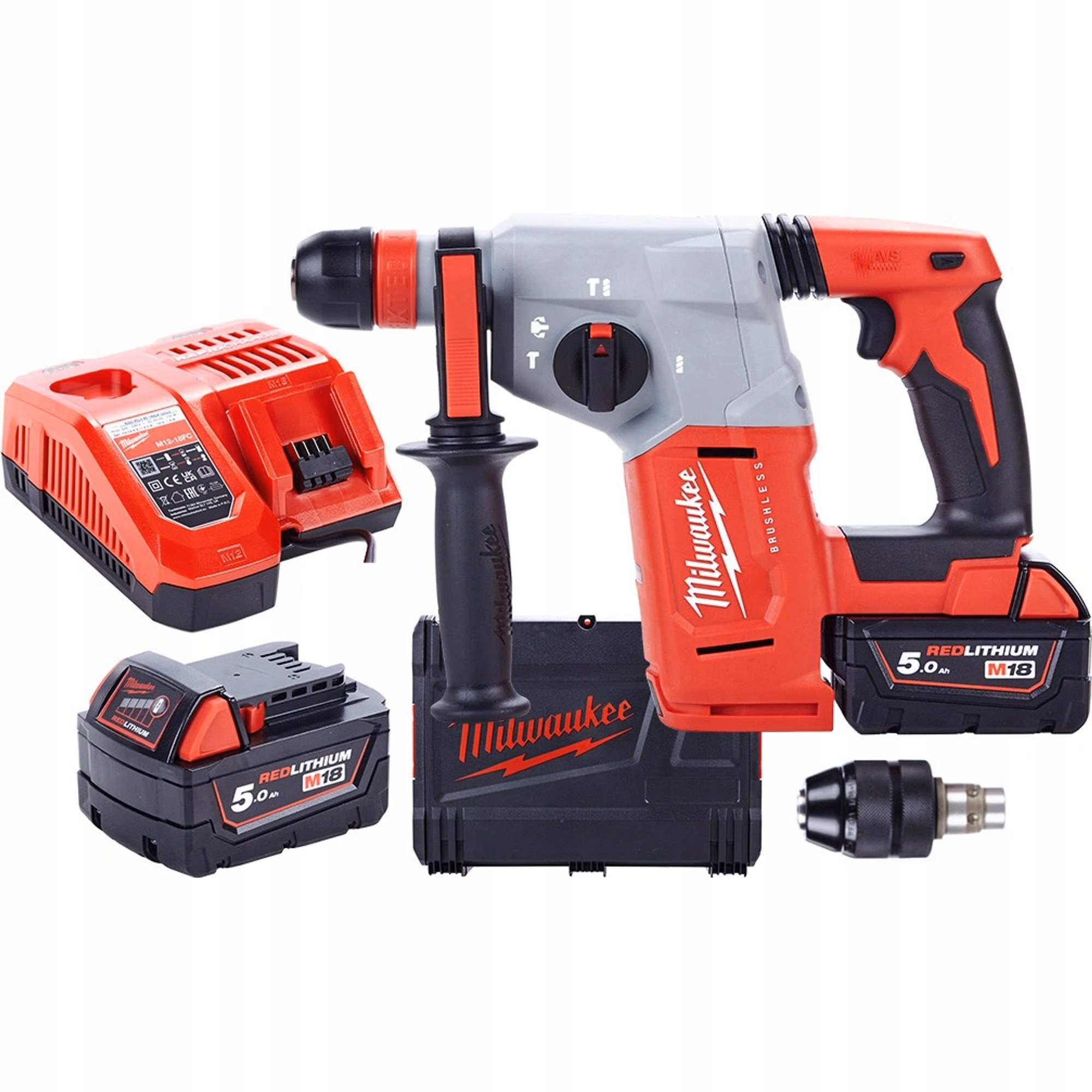 Młotowiertarka Milwaukee M18 BLHX-502X 2x5,0Ah Sds Plus