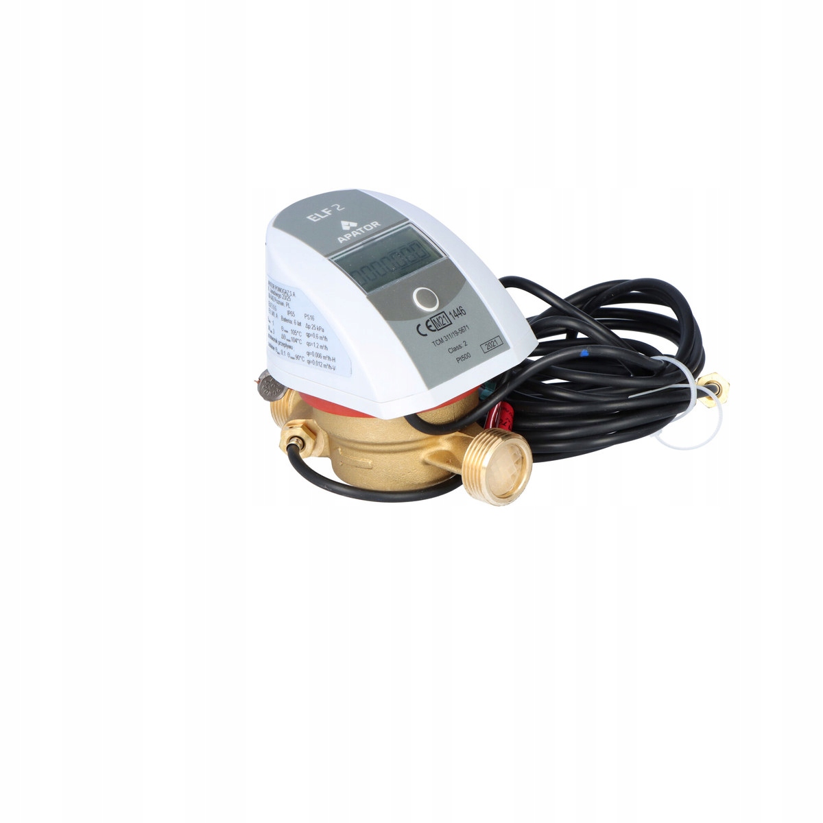 Kompaktní teploměr Elf 2,JS90-0,6-TI/z, G3/4,DN15 Qn=0,6 m3/h, L=110 mm 9