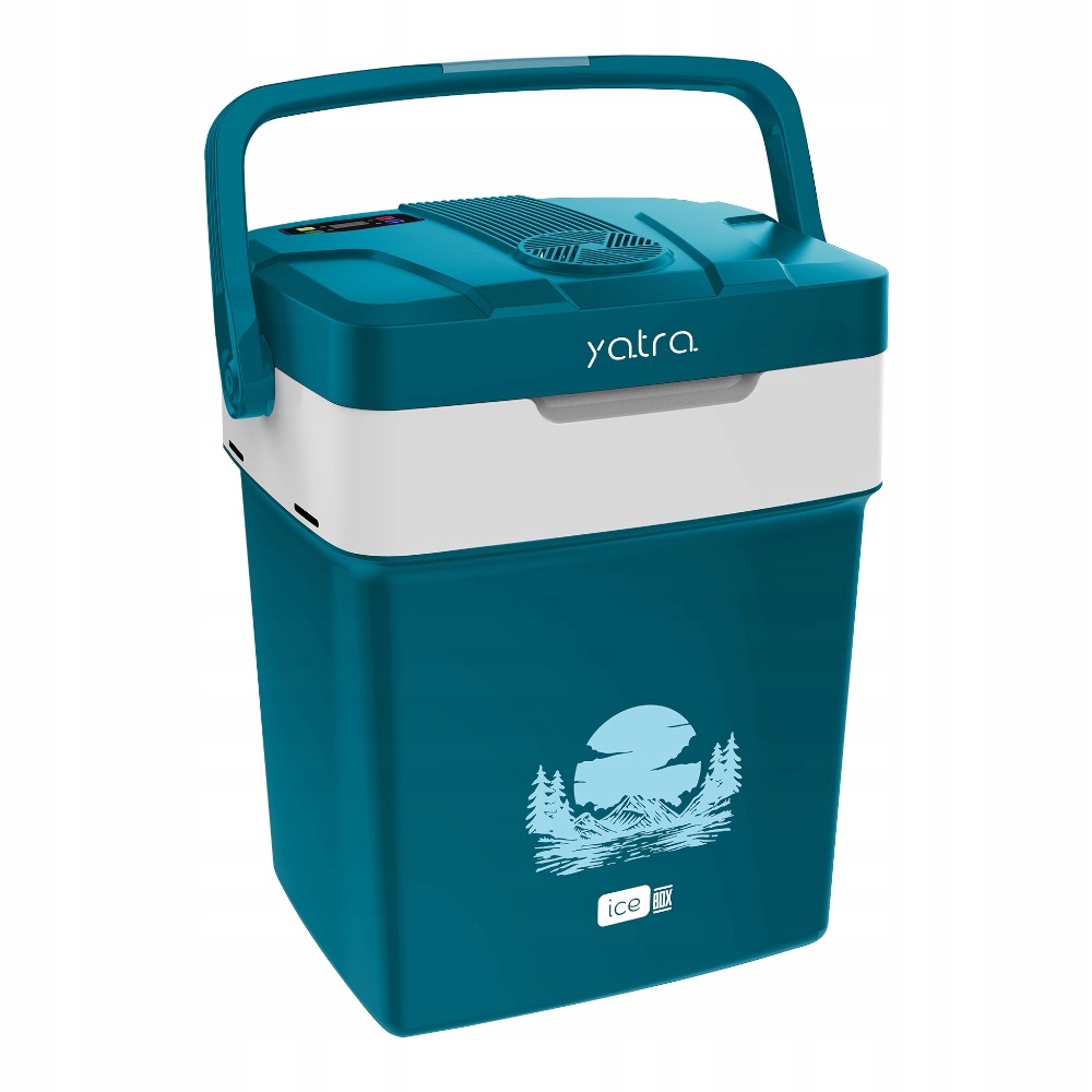Lodówka turystyczna samochodowa z funkcją grzania Yatra Usb 29L Niebieska