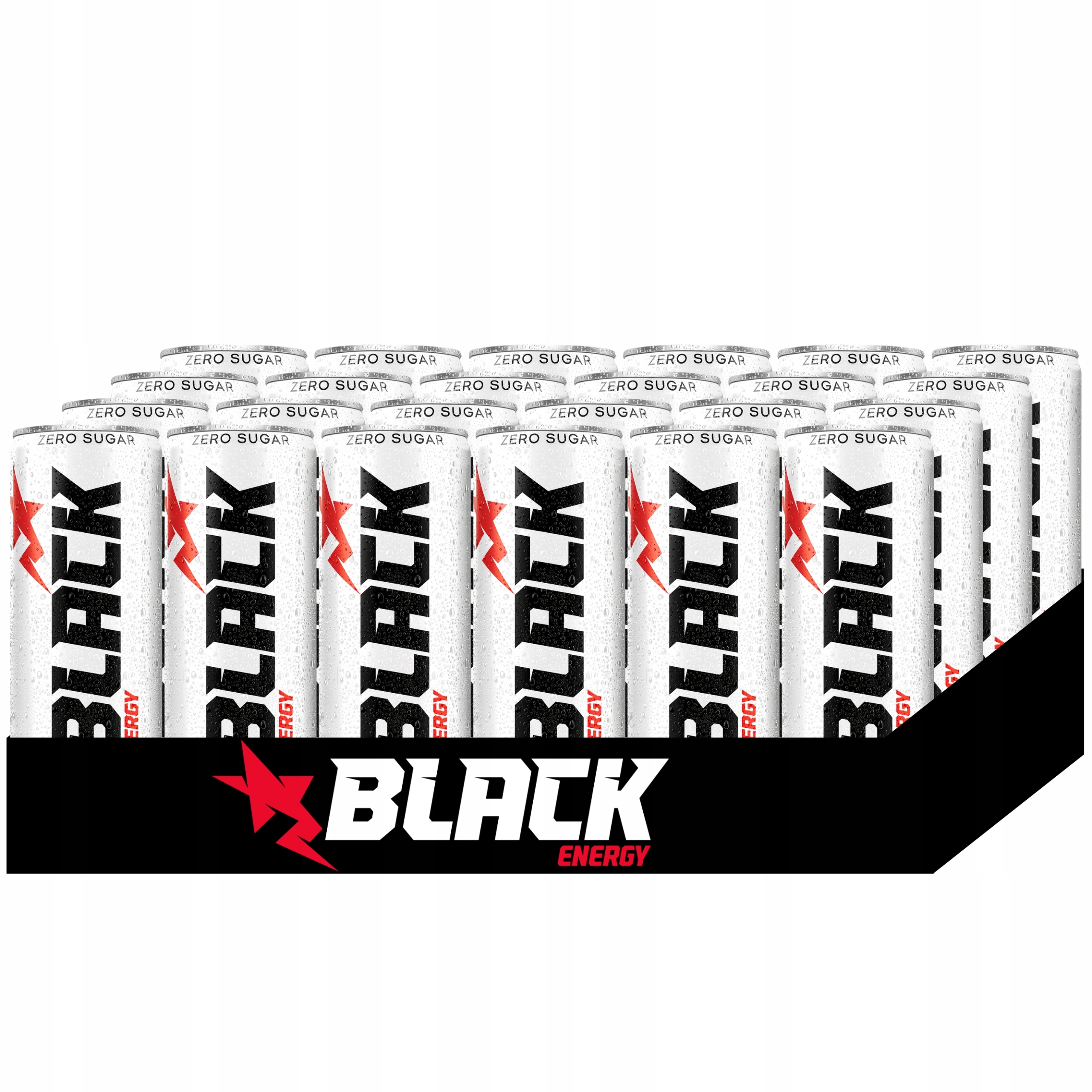 Levně energetický nápoj Black Energy Zero Sugar Perlivý 250 ml x 24 kusů