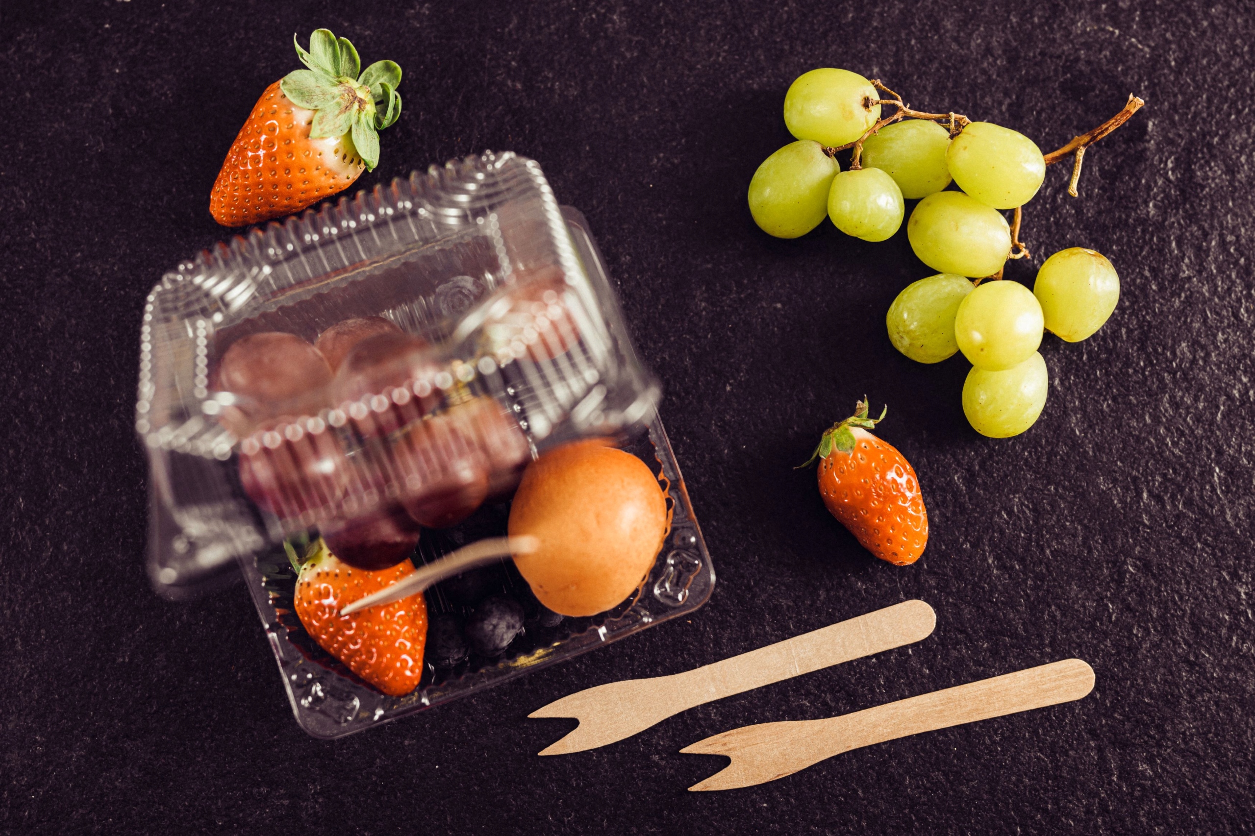 Widelczyki drewniane jednorazowe do frytek 100 szt Rodzaj sztućce