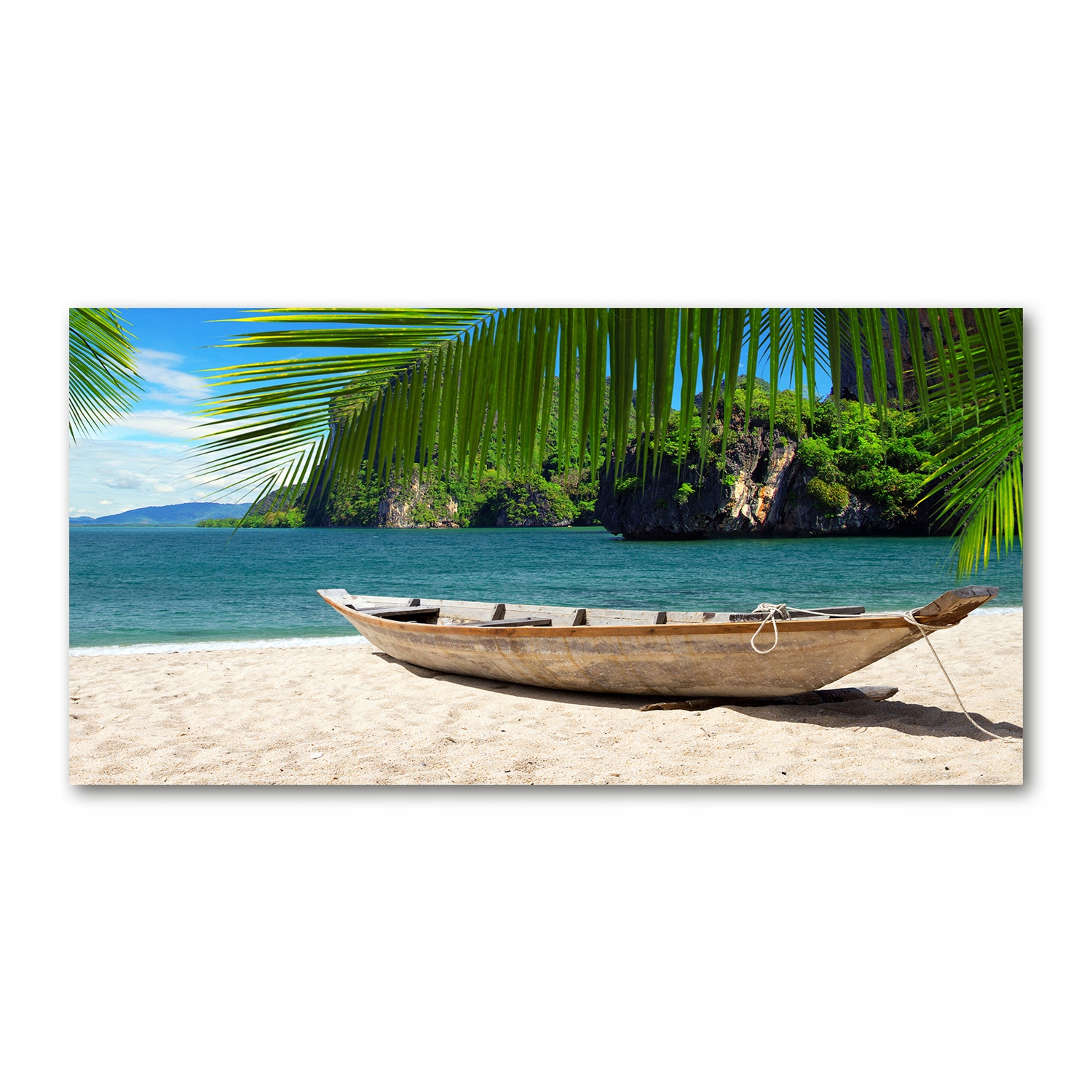 

Foto-obraz akryl Łódka na plaży zdjęcie 140x70 cm