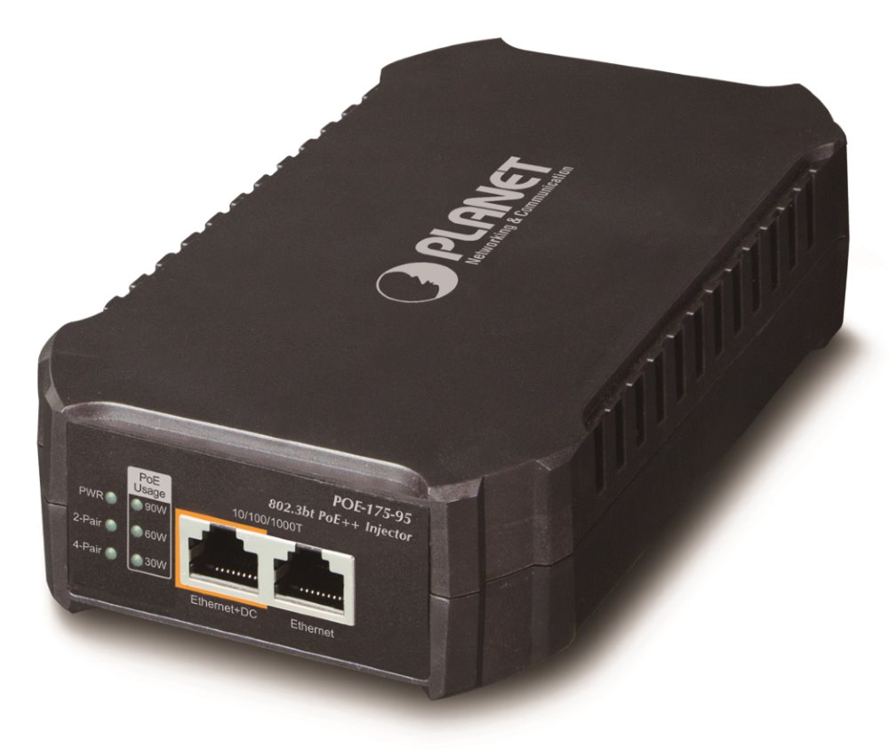 Planet POE-175-95 Ultra PoE injektor 802.3af at bt, do 95W, poh, 1000Ba