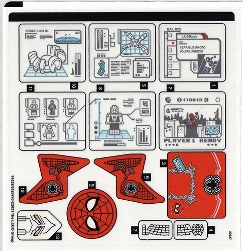 4You LEGO SUPER HEROES 76175 - SPIDERMAN NAKLEJKA