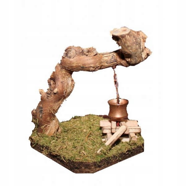 Ohnisko osvetlené vedrom a generátorom dymu – 12 cm