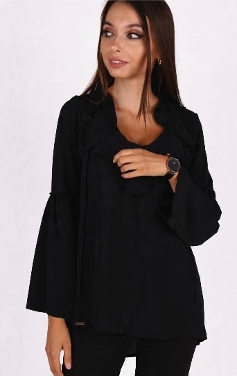 

Tunika Tunika Damska Czarna Plus Size