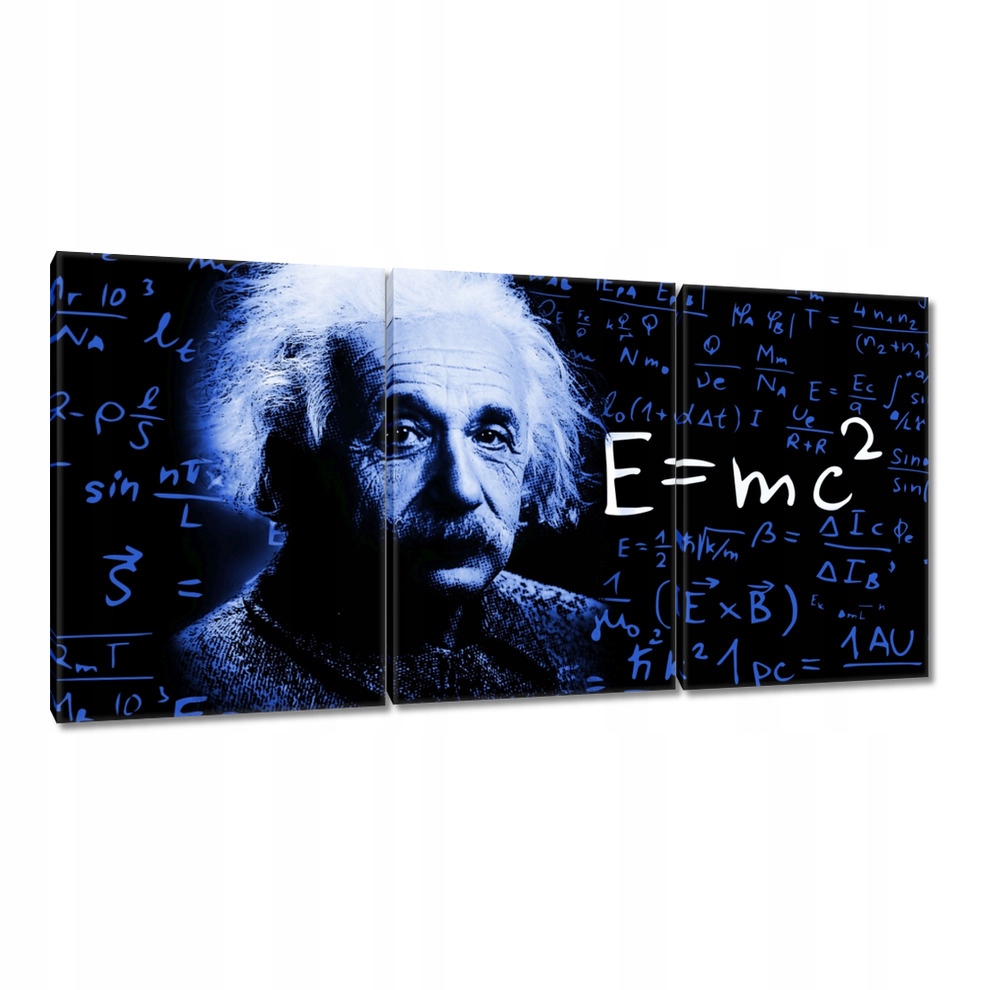 

Obrazy 120x60 Einstein Classic Blue
