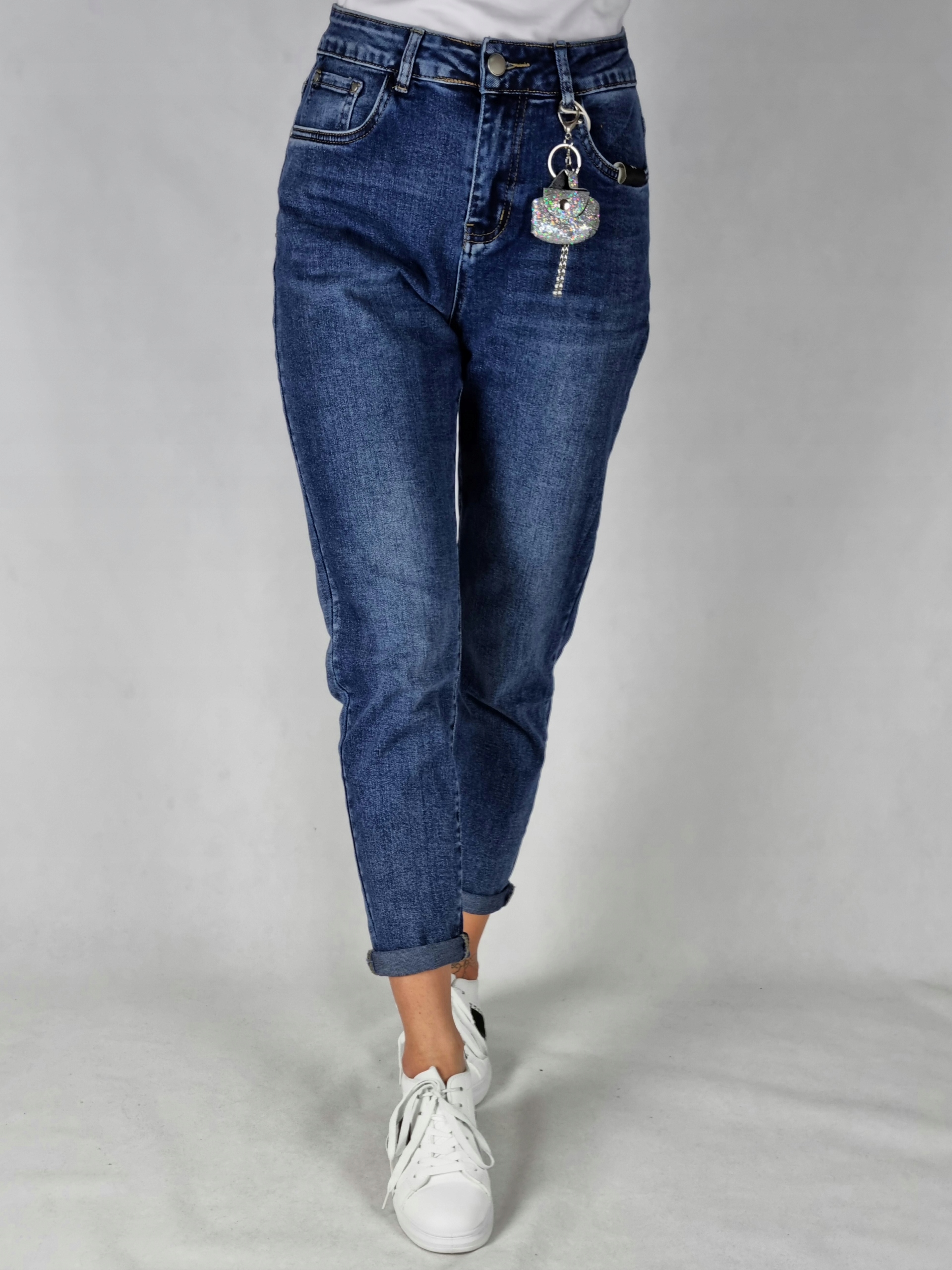 M. SARA BOYFRIEND джинсовые брюки размер M цвет темно-синий