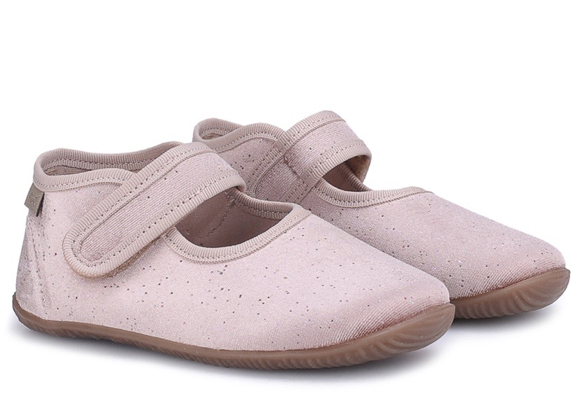 Kapcie Emel Ek 4000D-1 Rzepy Dziewczynki Barefoot Balerinki Roz 25