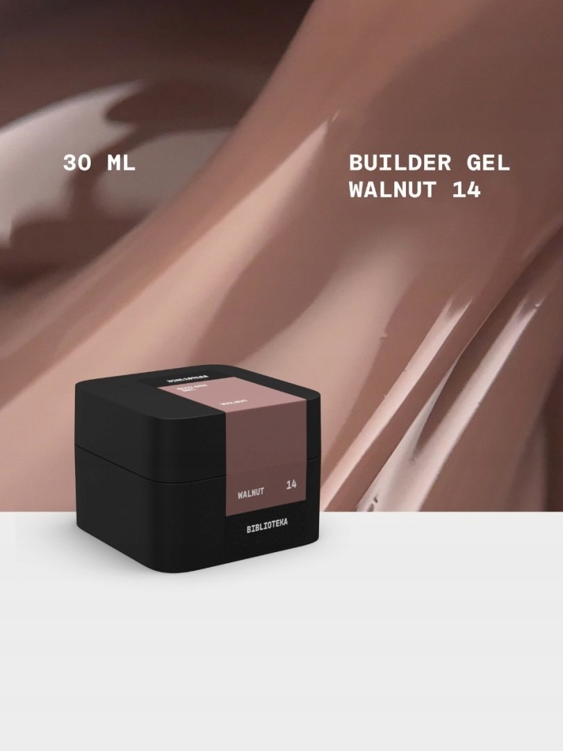 Builder gel 14 Walnut kawowo-beżowy żel budujący
