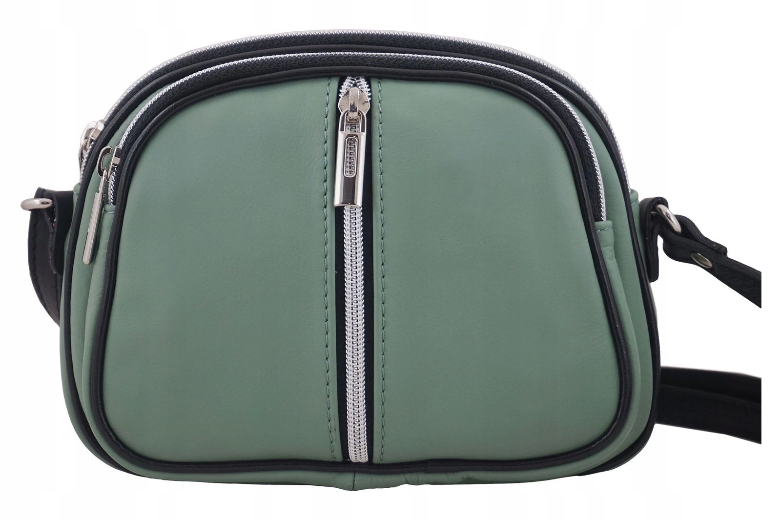 Kabelka Přes Rameno dámská kožená italská zelená