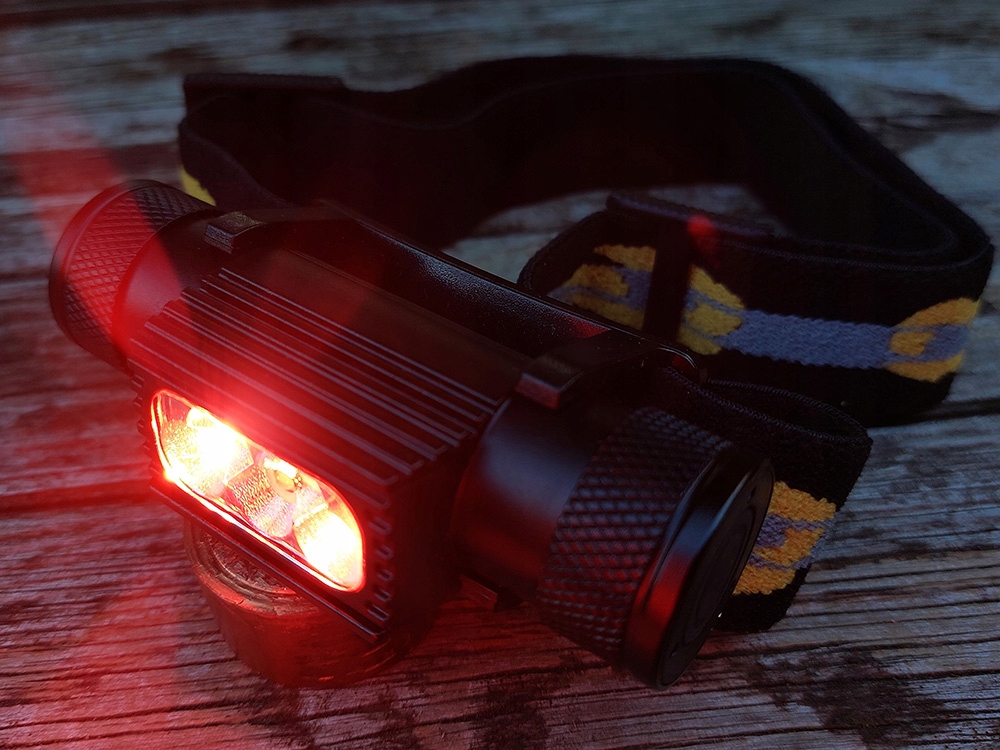 Latarka czołowa 5x LED SST-20 XP-E red 1340lm czerwona Marka inna marka