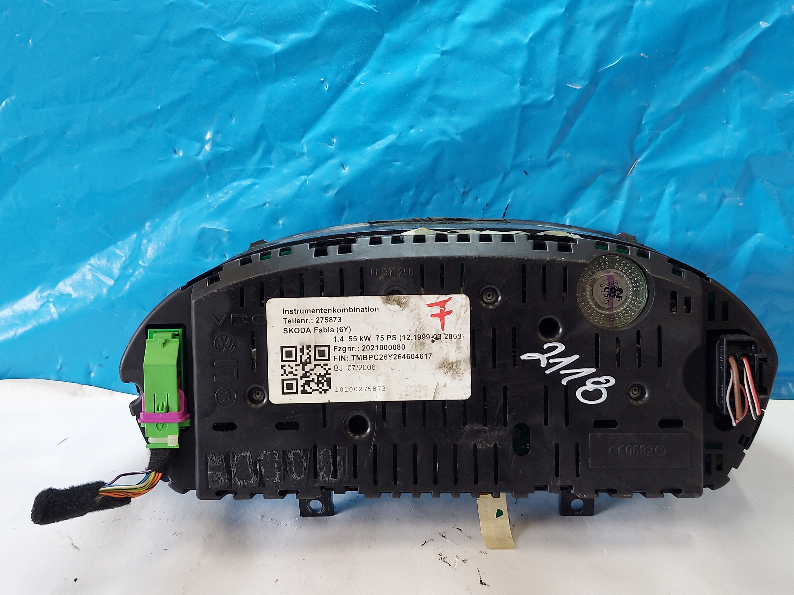 dials clock SKODA FABIA 6Y 1.4 B 6Y0920381L