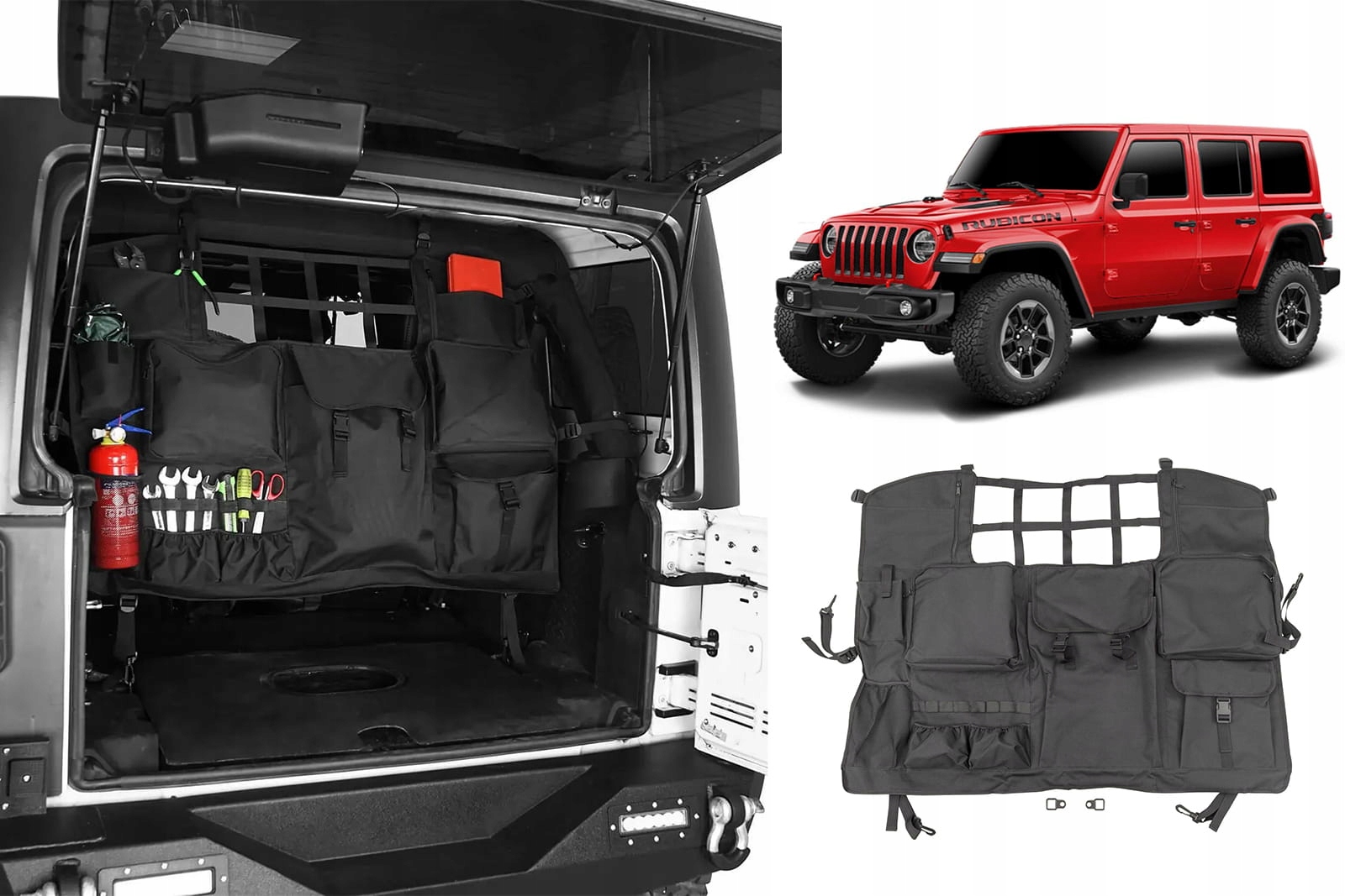 Jeep Wrangler Jl 2018- Organizér Sakwa Pohovky Zadná Časť