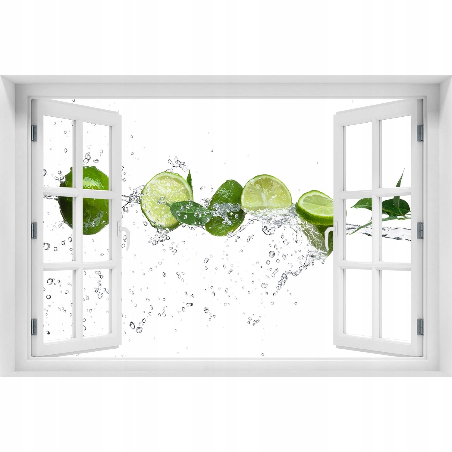 

Naklejka okleina na ścianę Limonka i woda 120x80