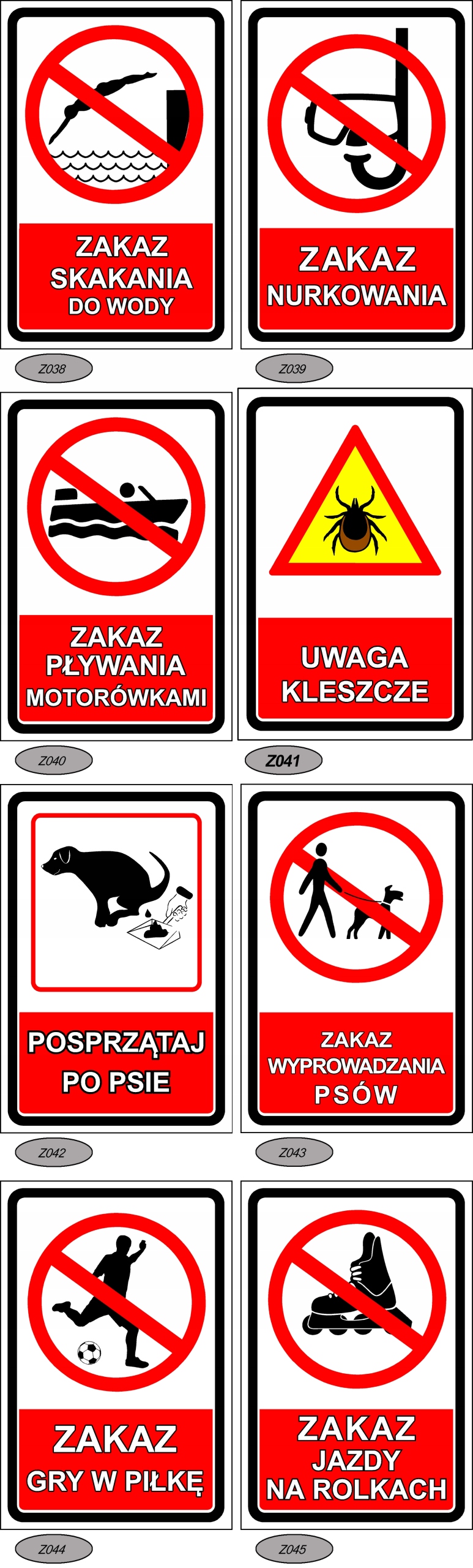 Odblask Dopłata do Tabliczki NIE odblaskowej Szerokość 0.3 m