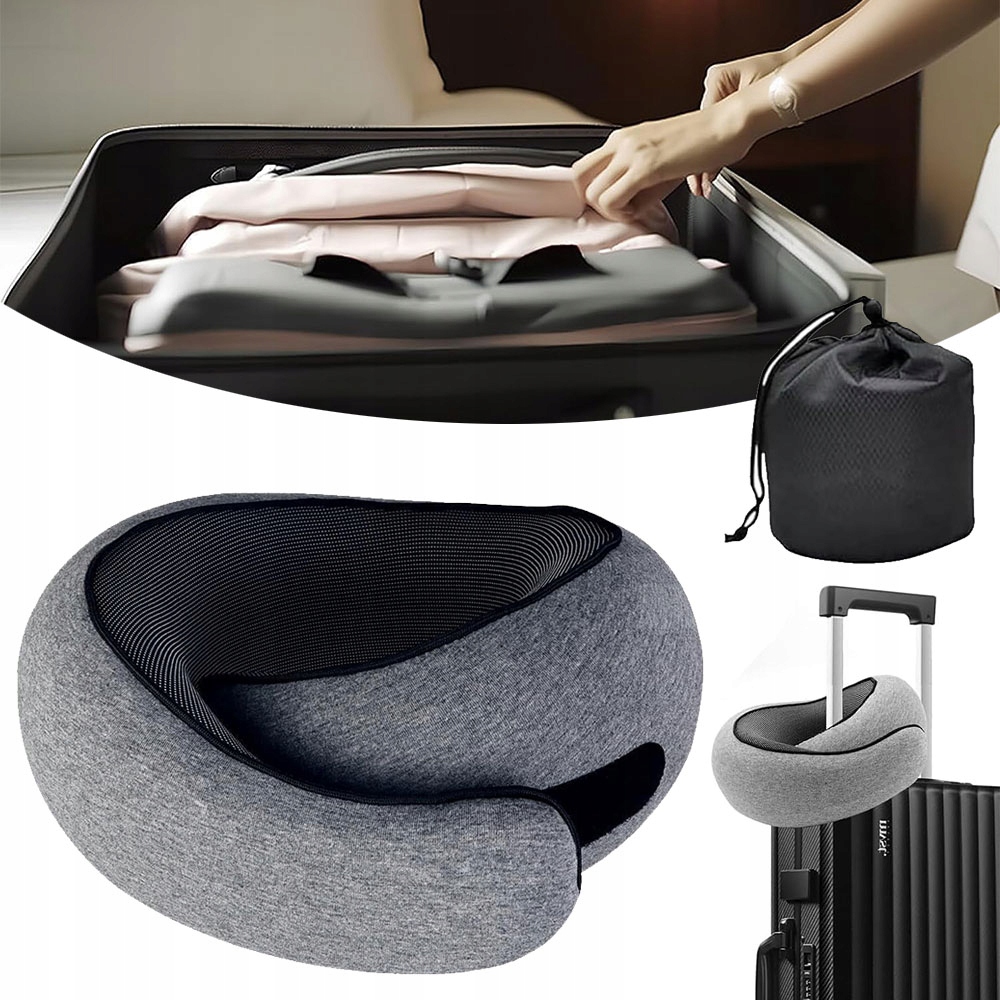 Poduszka Podróżna Ergonomiczna Składany Do Samochodu Kempingu