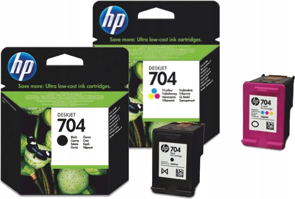 

Zestaw tuszy Hp 704 Black/color CN693AE,CN692AE