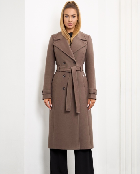 Kabát podzim-zima dlouhý klasický Zartex London Natural 34 AW25