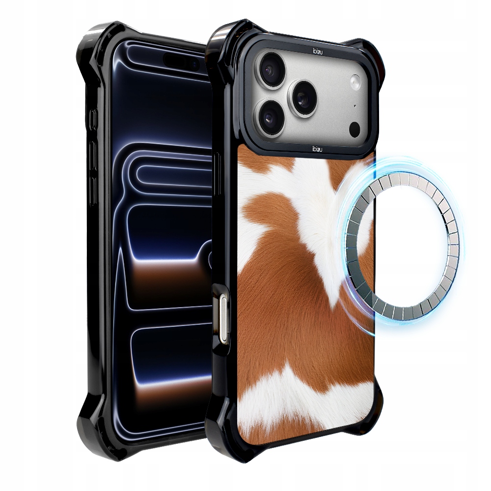 Pouzdro pro iPhone 17 Pro Ibizu DropGuard Ultra s MagSafe, alpská kráva