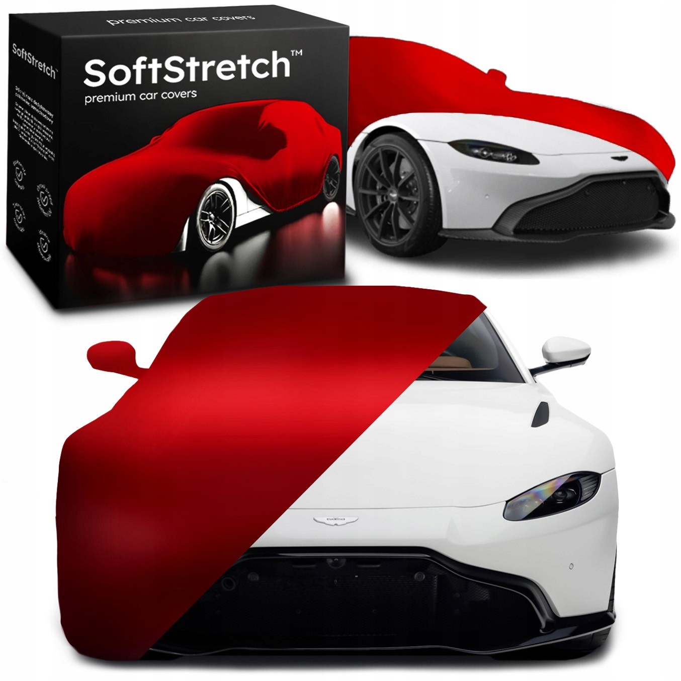 Autopoťah SoftStretch pre Aston Martin Vantage II červený