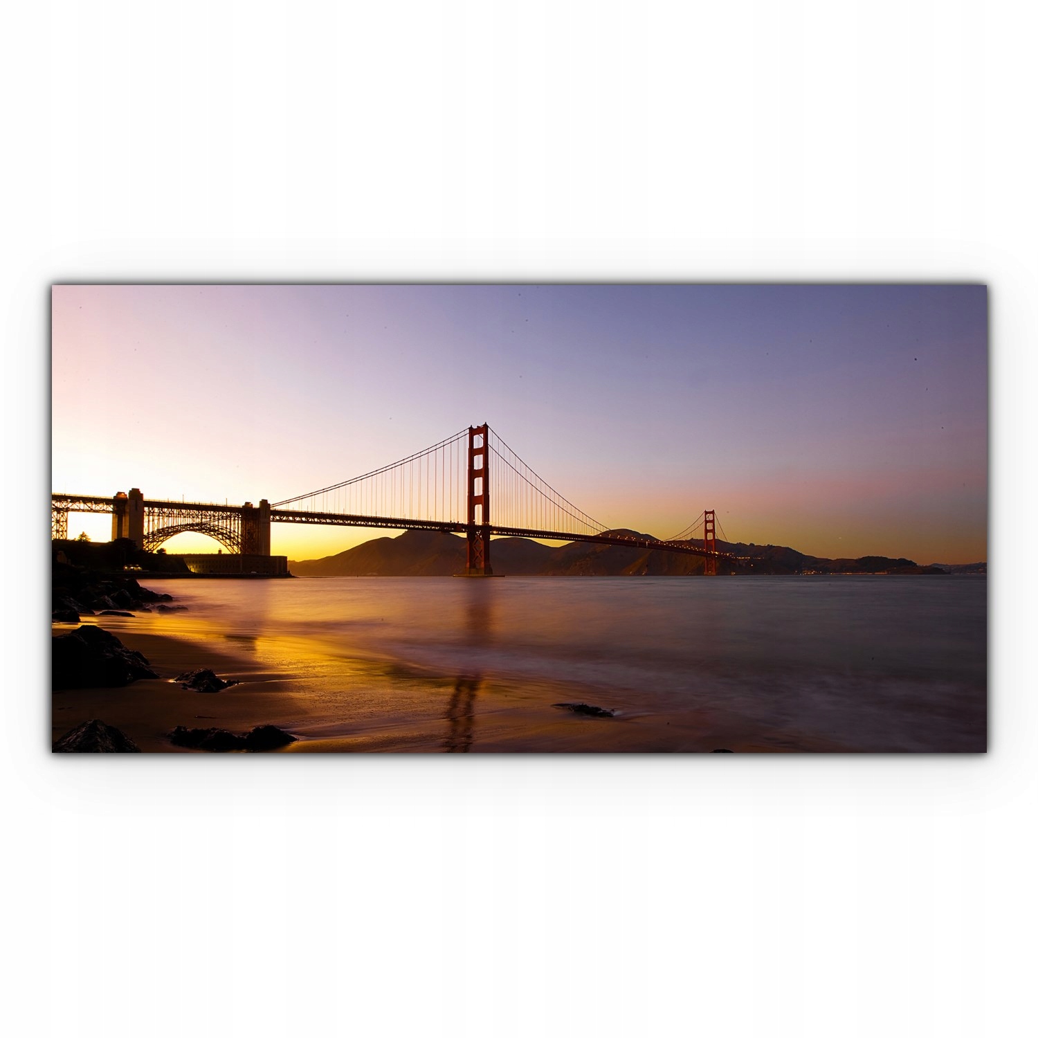 

Canvas płótno do sypialni 100x50 Golden Gate Most