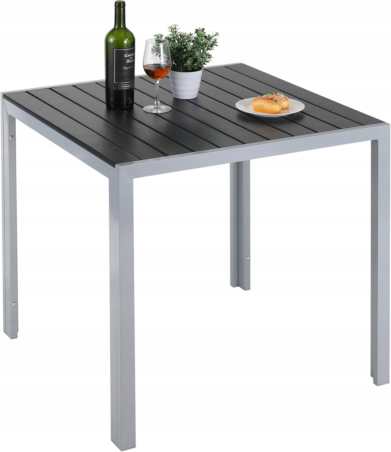 Zahradní stůl, hliník, terasový stůl odolný vůči povětrnostním vlivům