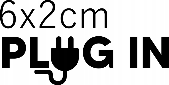 

Naklejka Samochód Elektryczny Plug In 6x2cm