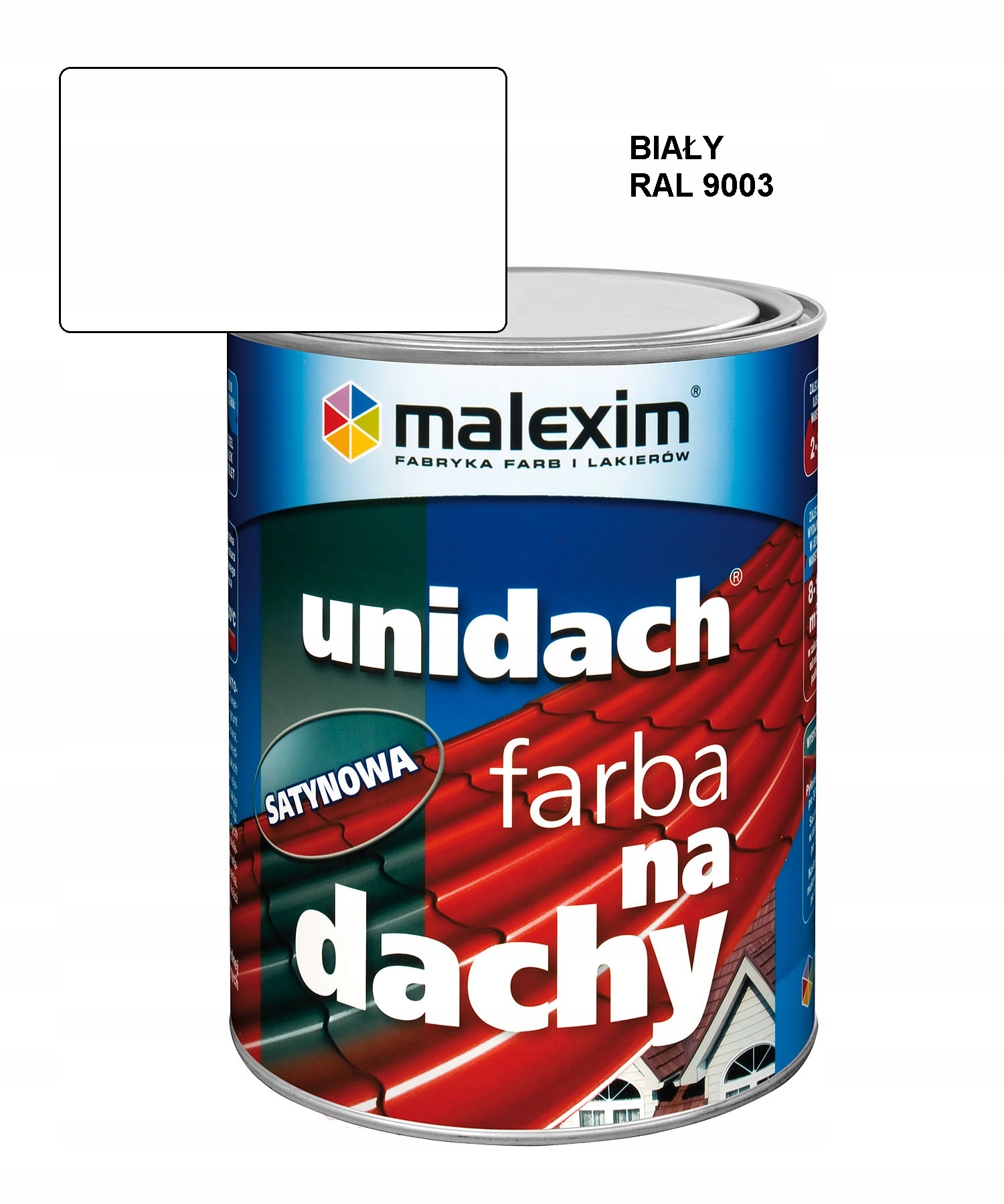 Unidach 10L Satin Ral 9003 pozink střešní Barva