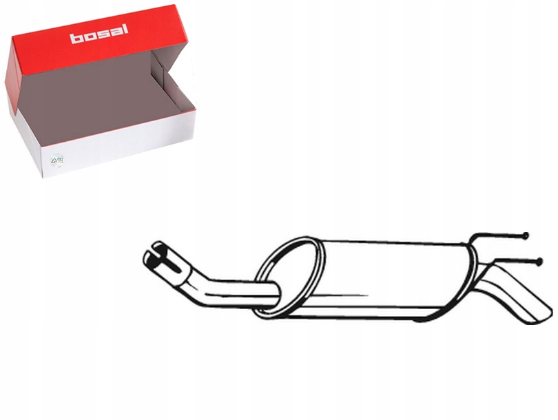 TŁUMIK UKŁADU WYDECHOWEGO TYŁ FIAT MULTIPLA 1.6 04.99-06.10 BOSAL