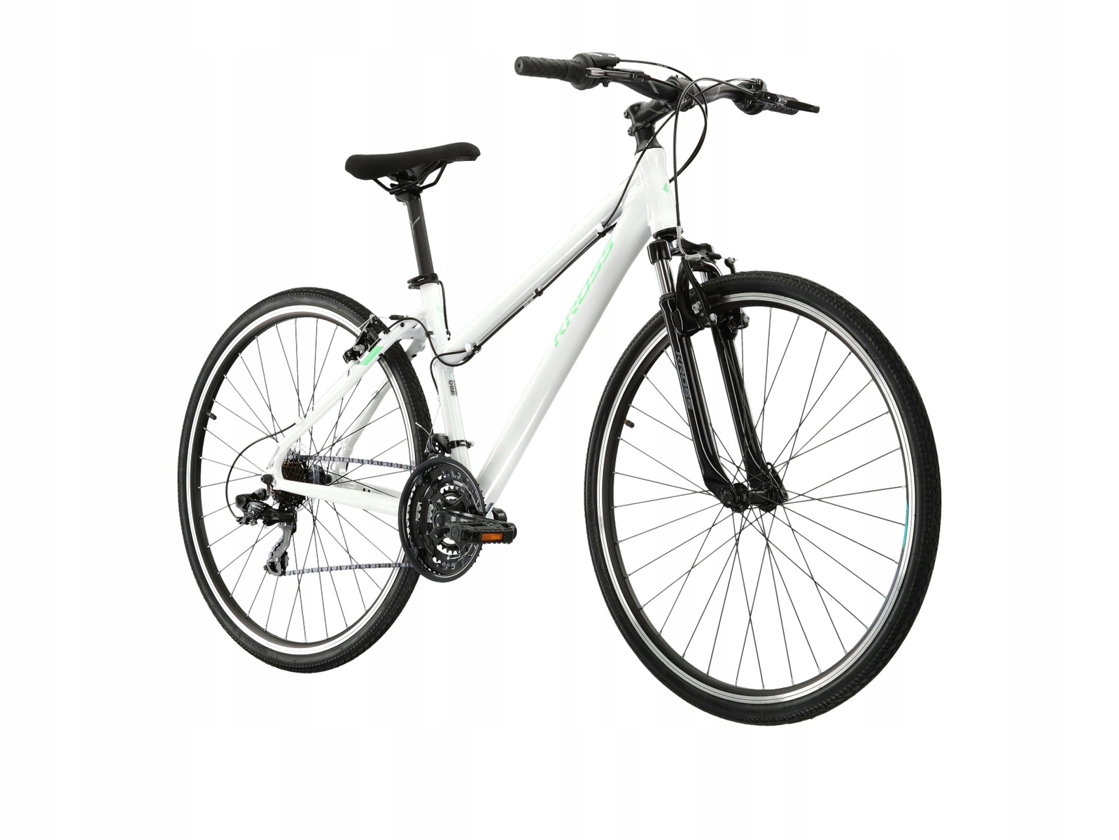 KROSS EVADO 1.0 DAMSKI BIAŁY/TURKUSOWY RAMA 19 Marka Kross