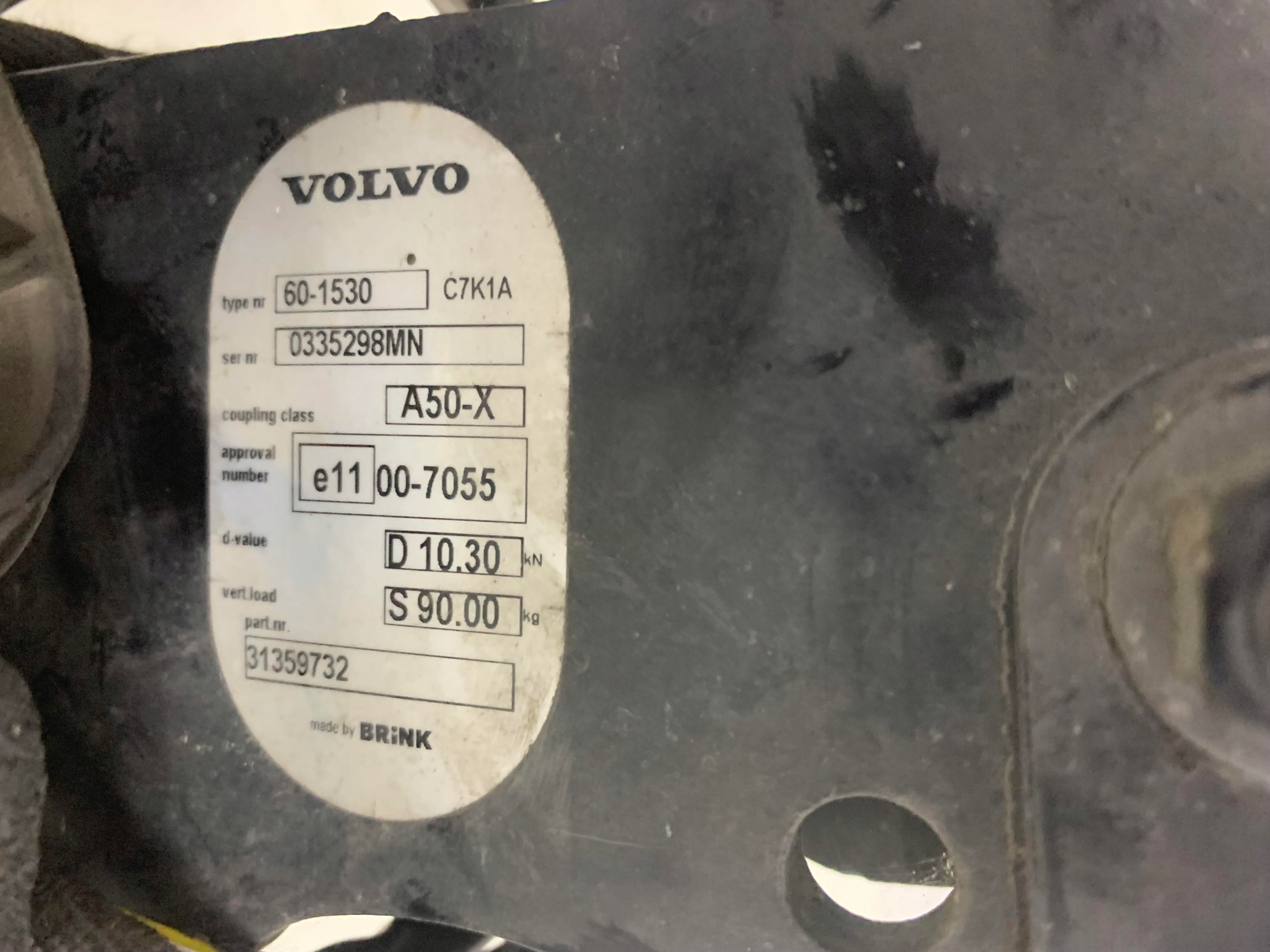 tow 31359732 VOLVO V60 S60 II 10-18