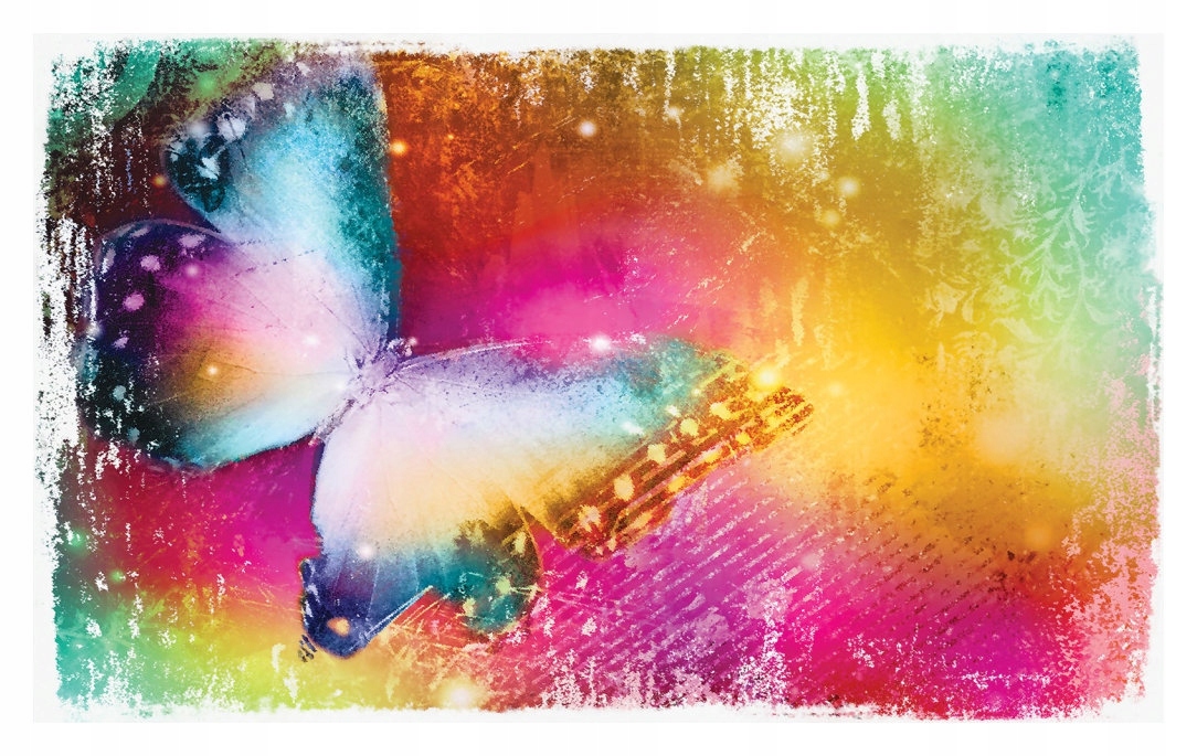 Fototapeta Pastelové motýli abstrakce radost na zdi 200x140 lepidlo