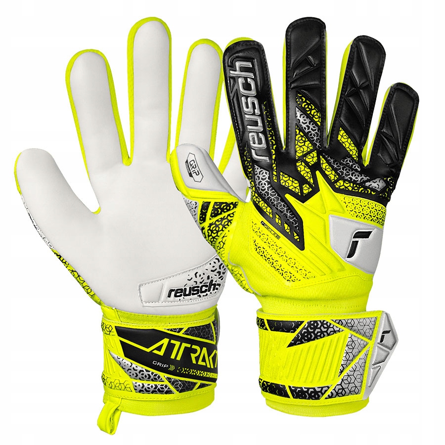 Reusch Attrakt Grip (9,5) Unisex rukavice Žlutá